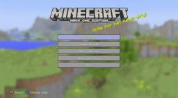 Minecraft: Xbox One Edition Title Screen